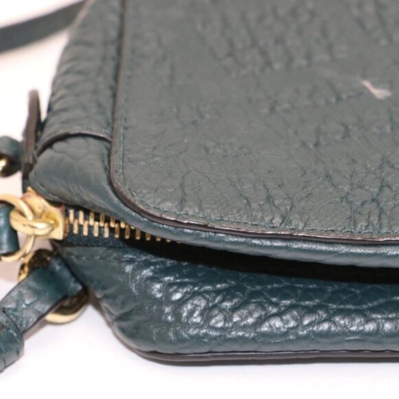 Burberry Pebbled Leather Small Shoulder Handbag - Green - Picture 6 of 16